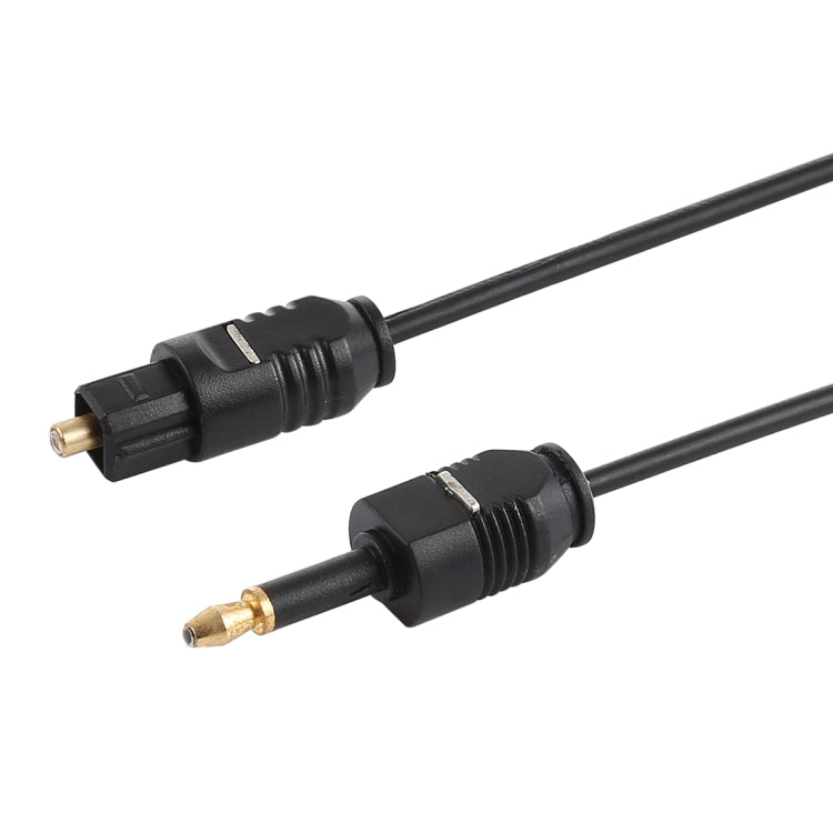 Cavo audio ottico digitale TOSLink maschio a maschio da 3,5 mm, lunghezza: 0,8 m, diametro esterno: 2,2 mm Cavo audio ottico digitale TOSLink maschio a maschio da 3,5 mm, lunghezza: 0,8 m, diametro esterno: 2,2 mm